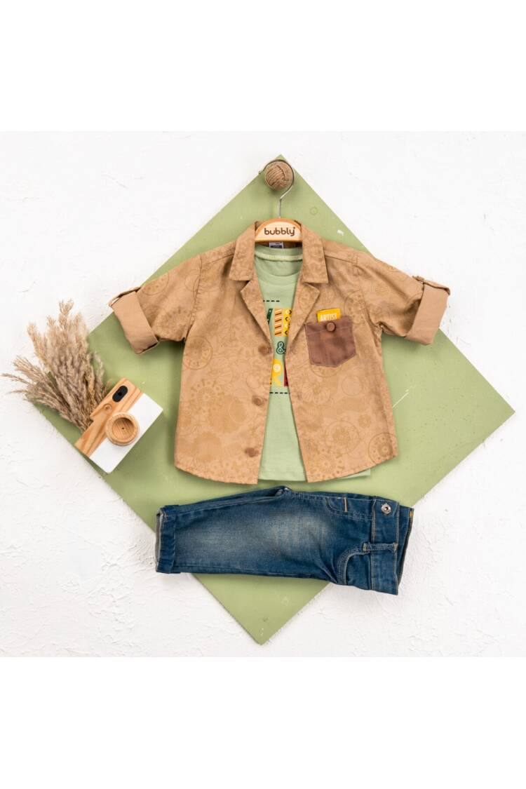 Wholesale Baby Boy 3-Piece Jacket, Pants and T-Shirt Set 6-24M - Brand: Bubbly - Kids & Baby Clothes Wholesale - Globality Store