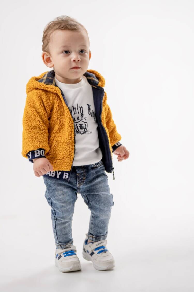 Wholesale Baby Boy 3-Piece Jacket Sweat and Jeans Trousers Set 6-24M - Brand: Bubbly - Kids & Baby Clothes Wholesale - Globality Store