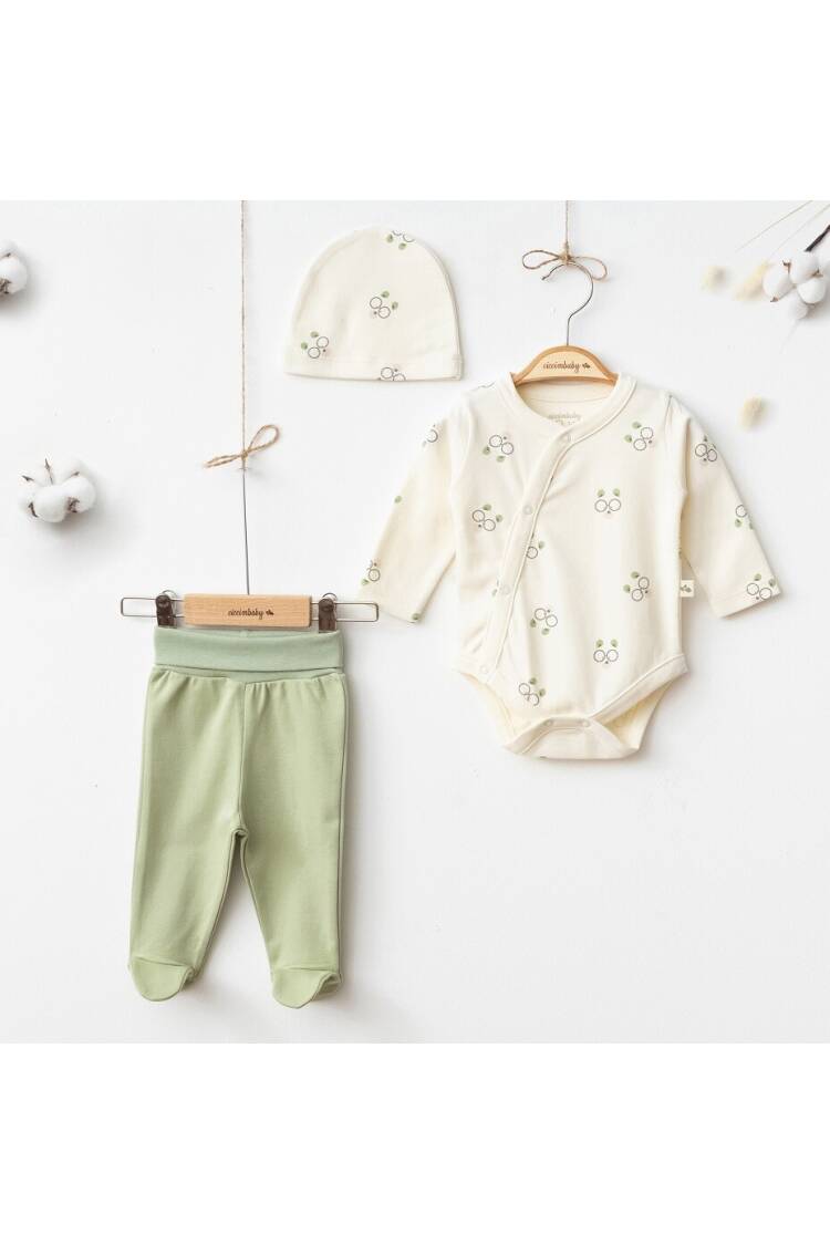 Wholesale Baby Boy 3-piece Newborn Newborn Onesies Pants and Hat Set 0-3M - Brand: Ciccimbaby - Kids & Baby Clothes Wholesale - Globality Store