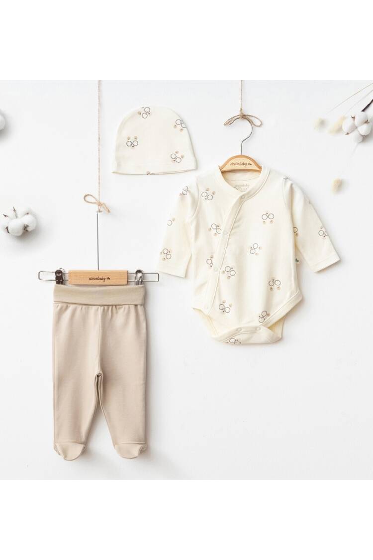 Wholesale Baby Boy 3-piece Newborn Newborn Onesies Pants and Hat Set 0-3M - Brand: Ciccimbaby - Kids & Baby Clothes Wholesale - Globality Store