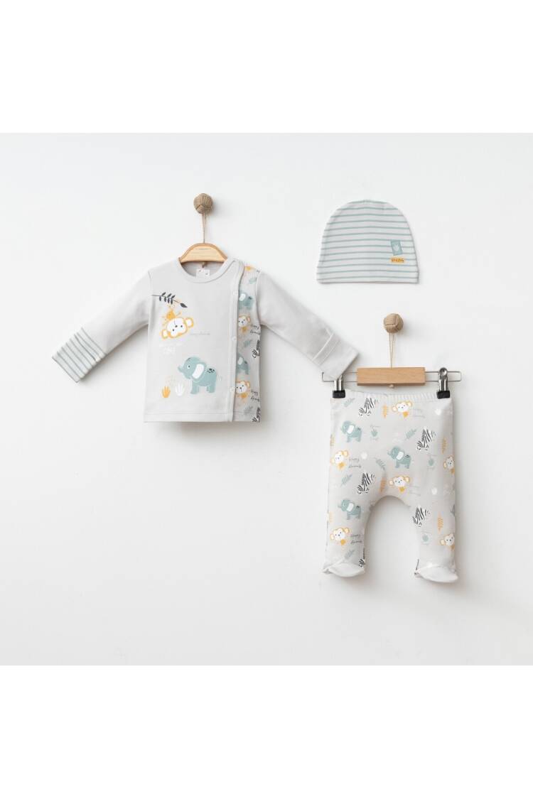 Wholesale Baby Boy 3-Piece Newborn Set 0-3M - Brand: Gümüş Baby - Kids & Baby Clothes Wholesale - Globality Store