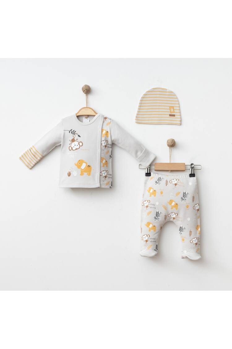 Wholesale Baby Boy 3-Piece Newborn Set 0-3M - Brand: Gümüş Baby - Kids & Baby Clothes Wholesale - Globality Store