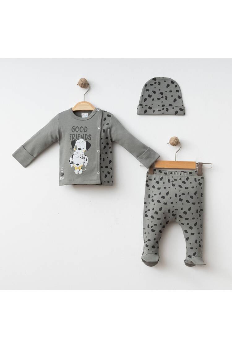 Wholesale Baby Boy 3-Piece Newborn Set 0-3M - Brand: Gümüş Baby - Kids & Baby Clothes Wholesale - Globality Store