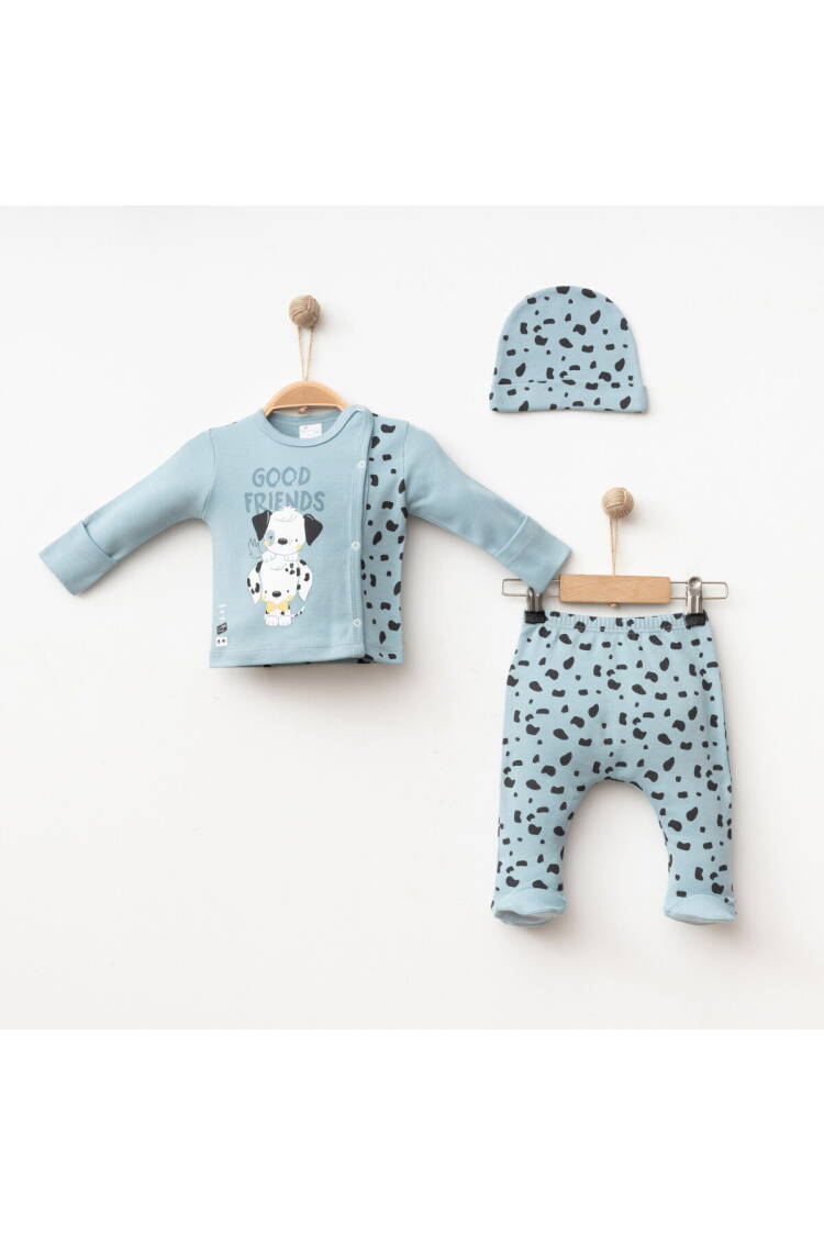Wholesale Baby Boy 3-Piece Newborn Set 0-3M - Brand: Gümüş Baby - Kids & Baby Clothes Wholesale - Globality Store