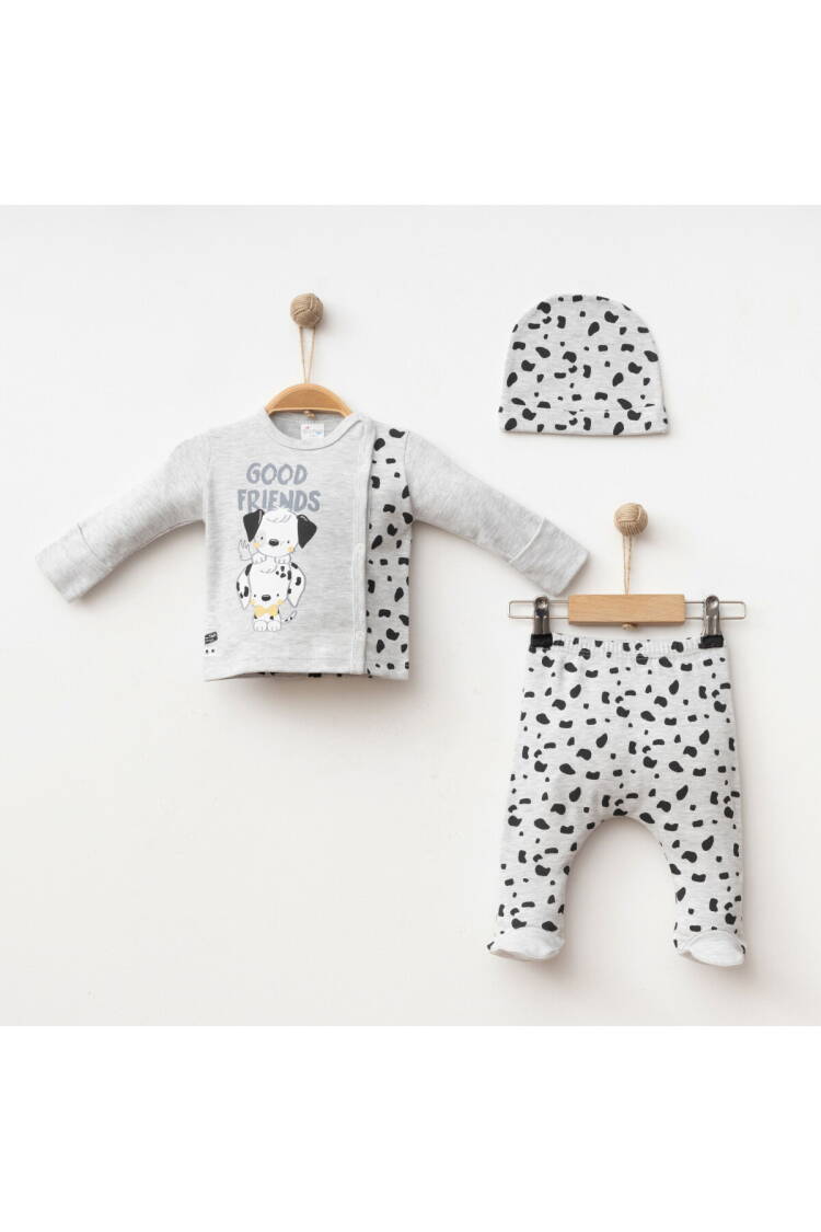 Wholesale Baby Boy 3-Piece Newborn Set 0-3M - Brand: Gümüş Baby - Kids & Baby Clothes Wholesale - Globality Store