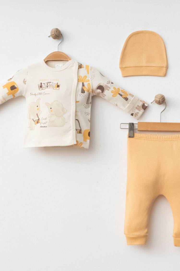 Wholesale Baby Boy 3-piece Newborn Set 0-3M - Brand: Gümüş Baby - Kids & Baby Clothes Wholesale - Globality Store