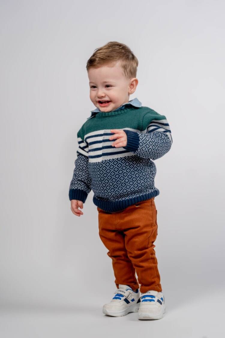 Wholesale Baby Boy 3-Piece Pullover Shirt and Pants Set 6-24M - Brand: Bubbly - Kids & Baby Clothes Wholesale - Globality Store