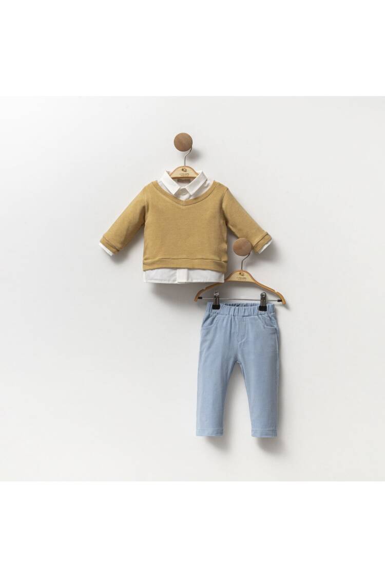 Wholesale Baby Boy 3-Piece Sweater Shirt and Pants Set 6-18M - Brand: Cassiope - Kids & Baby Clothes Wholesale - Globality Store
