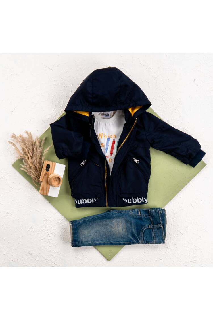 Wholesale Baby Boy 3 Pieces Coat Body Trousers Set Suit 6-24M - Brand: Bubbly - Kids & Baby Clothes Wholesale - Globality Store