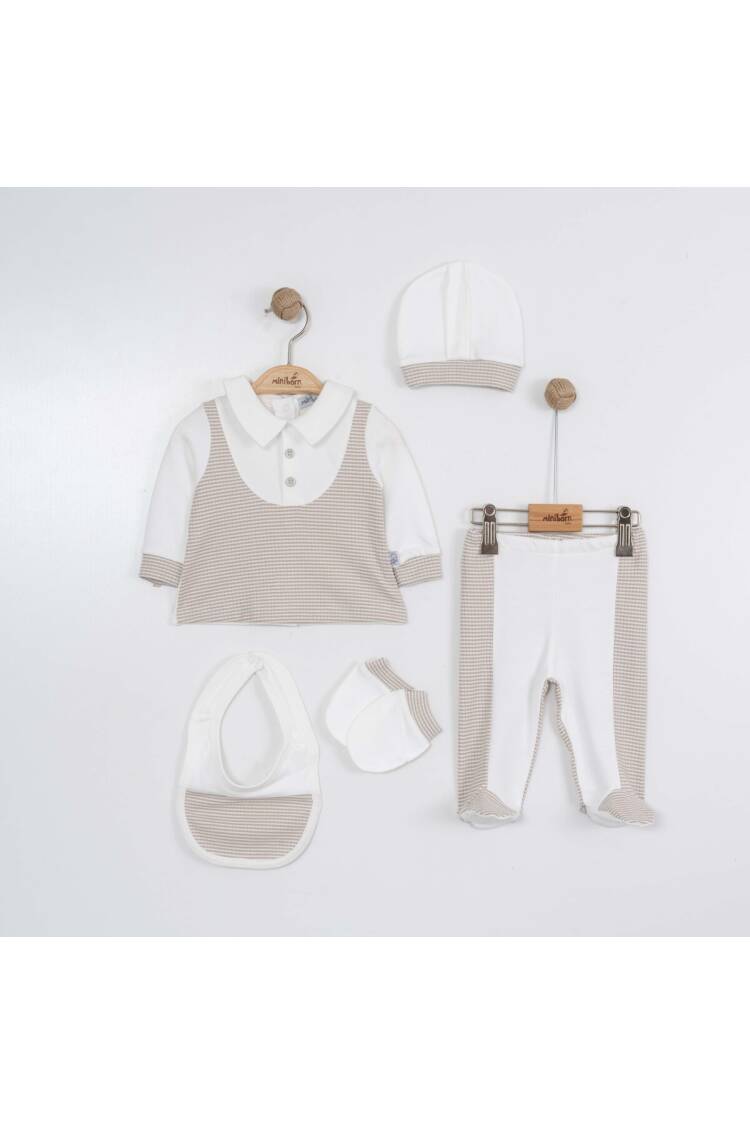 Wholesale Baby Boy 5-Piece Newborn Set 0-6M - Brand: Miniborn - Kids & Baby Clothes Wholesale - Globality Store