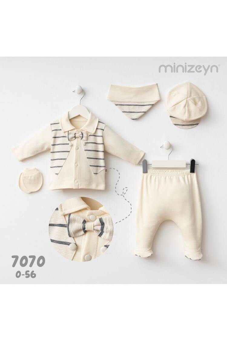 Wholesale Baby Boy 5pcs Newborn Set 0-3M - Brand: Minizeyn - Kids & Baby Clothes Wholesale - Globality Store