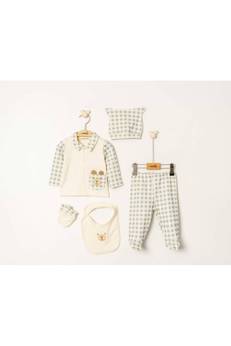 Wholesale Baby Boy 5pcs Newborn Set 0-6M - Brand: Miniborn - Kids & Baby Clothes Wholesale - Globality Store