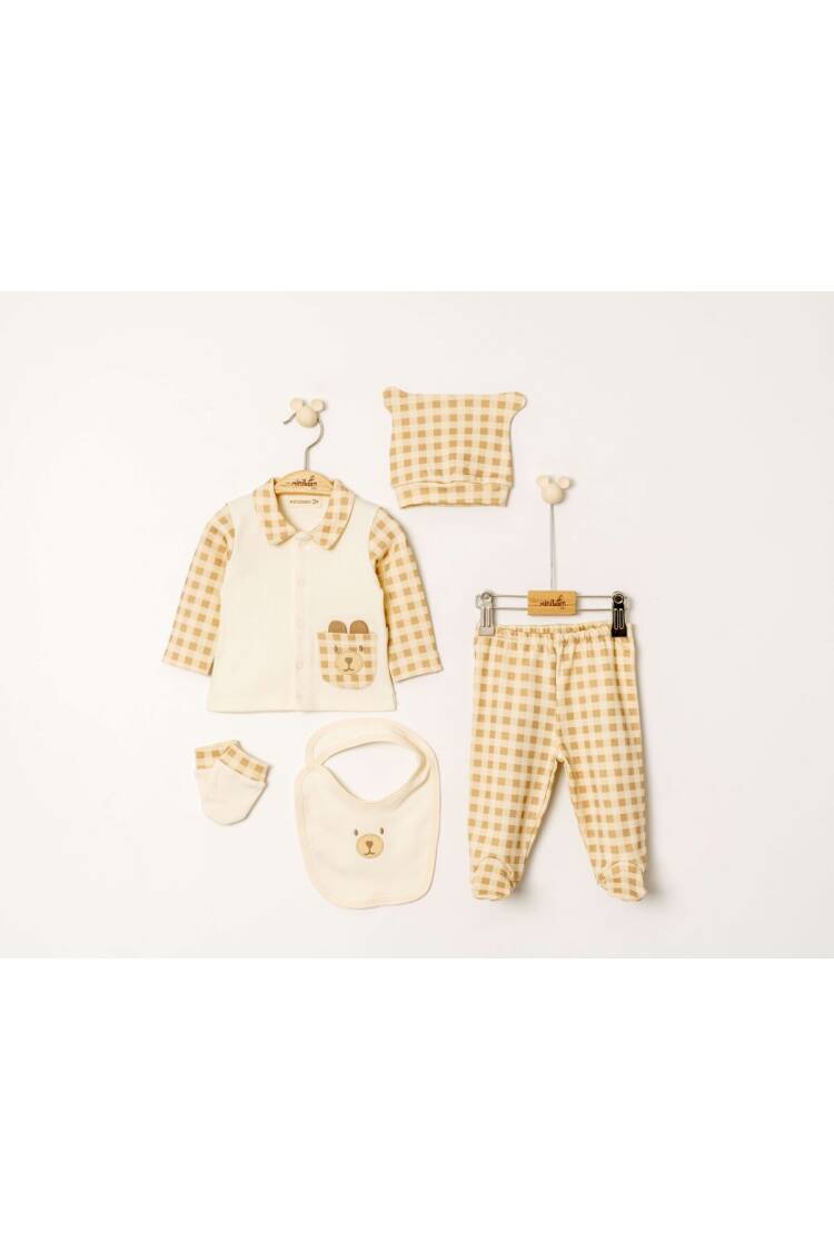 Wholesale Baby Boy 5pcs Newborn Set 0-6M - Brand: Miniborn - Kids & Baby Clothes Wholesale - Globality Store