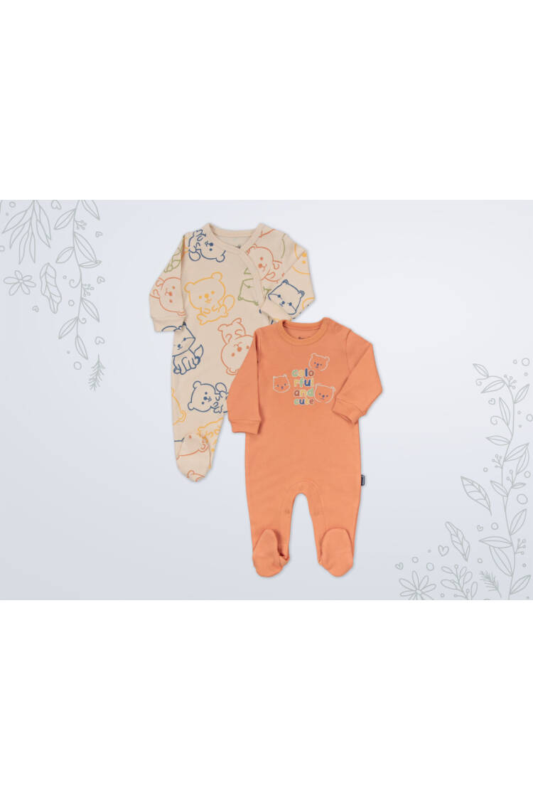 Wholesale Baby Boy Booties Jumpsuit 1-6M - Brand: Miniworld - Kids & Baby Clothes Wholesale - Globality Store