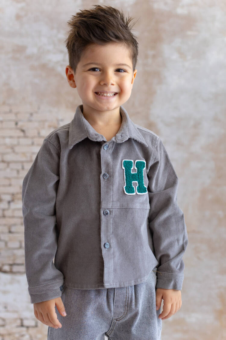 Wholesale Baby Boy Corduroy Shirt 6-48M - Brand: Mininio - Kids & Baby Clothes Wholesale - Globality Store
