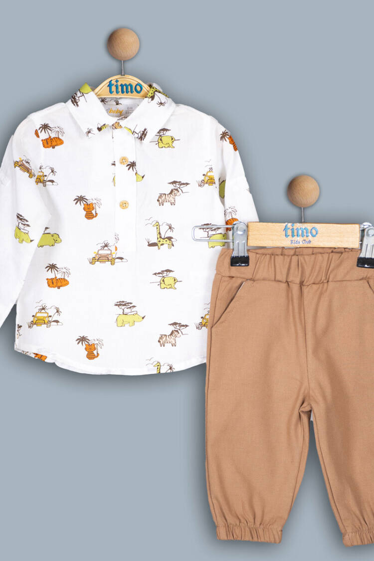 Wholesale Baby Boy 2-Piece Shirt and Pants Set 6-24M - Brand: Timo - Kids & Baby Clothes Wholesale - Globality Store