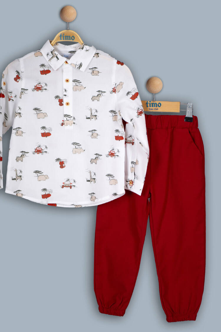 Wholesale Baby Boy 2-Piece Shirt and Pants Set 6-24M - Brand: Timo - Kids & Baby Clothes Wholesale - Globality Store