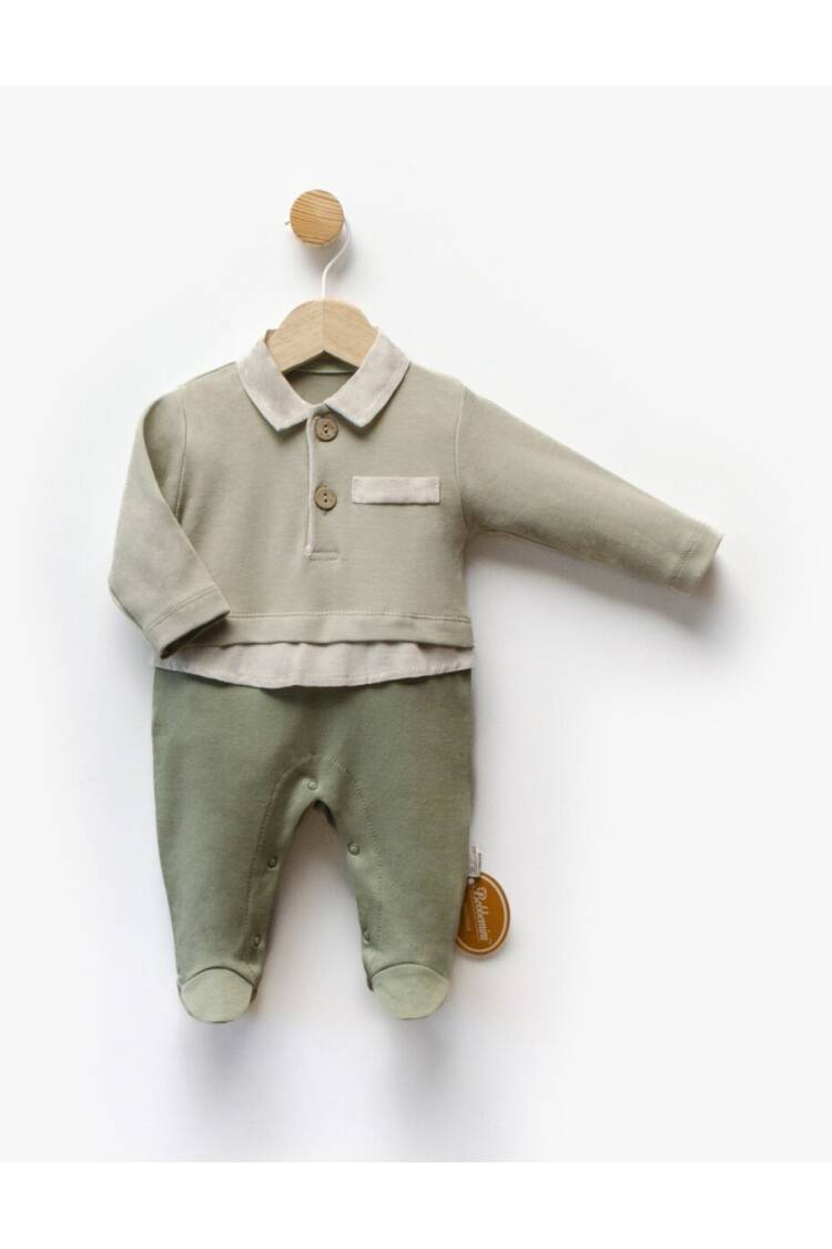 Wholesale Baby Boy Linen Jumpsuit 0-6M - Brand: Bebbemini - Kids & Baby Clothes Wholesale - Globality Store