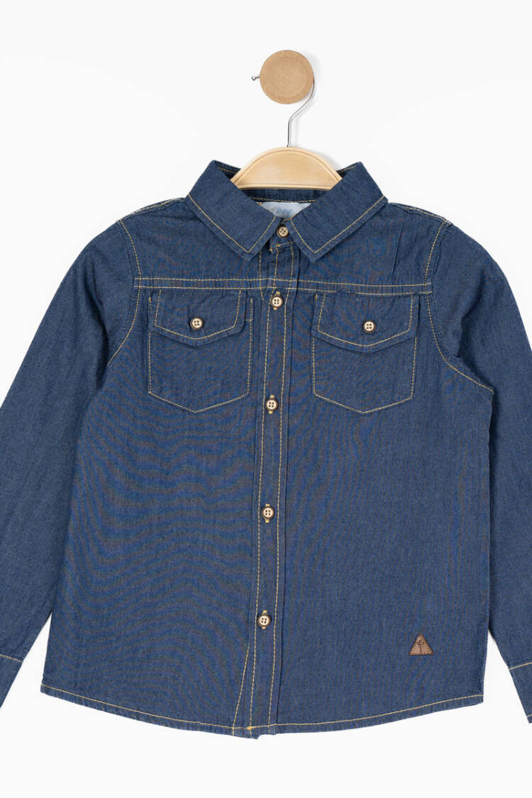 Wholesale Baby Boy Long Sleeve Shirt 6-24M - Brand: Timo - Kids & Baby Clothes Wholesale - Globality Store