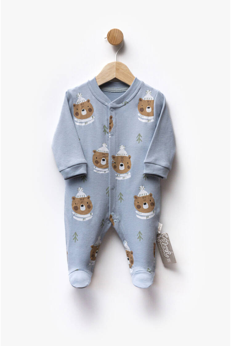 Wholesale Baby Boy Patterned Jumpsuit 0-6M - Brand: Flexi Baby - Kids & Baby Clothes Wholesale - Globality Store