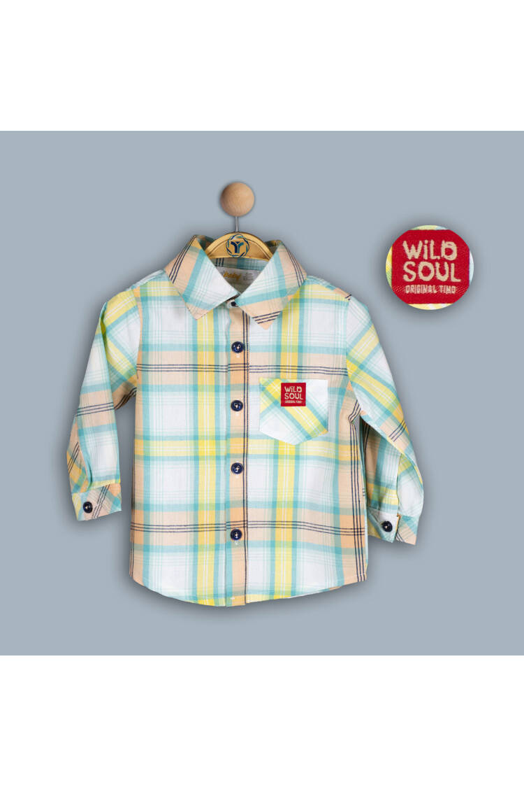 Wholesale Baby Boy Patterned Shirt 6-24M - Brand: Timo - Kids & Baby Clothes Wholesale - Globality Store