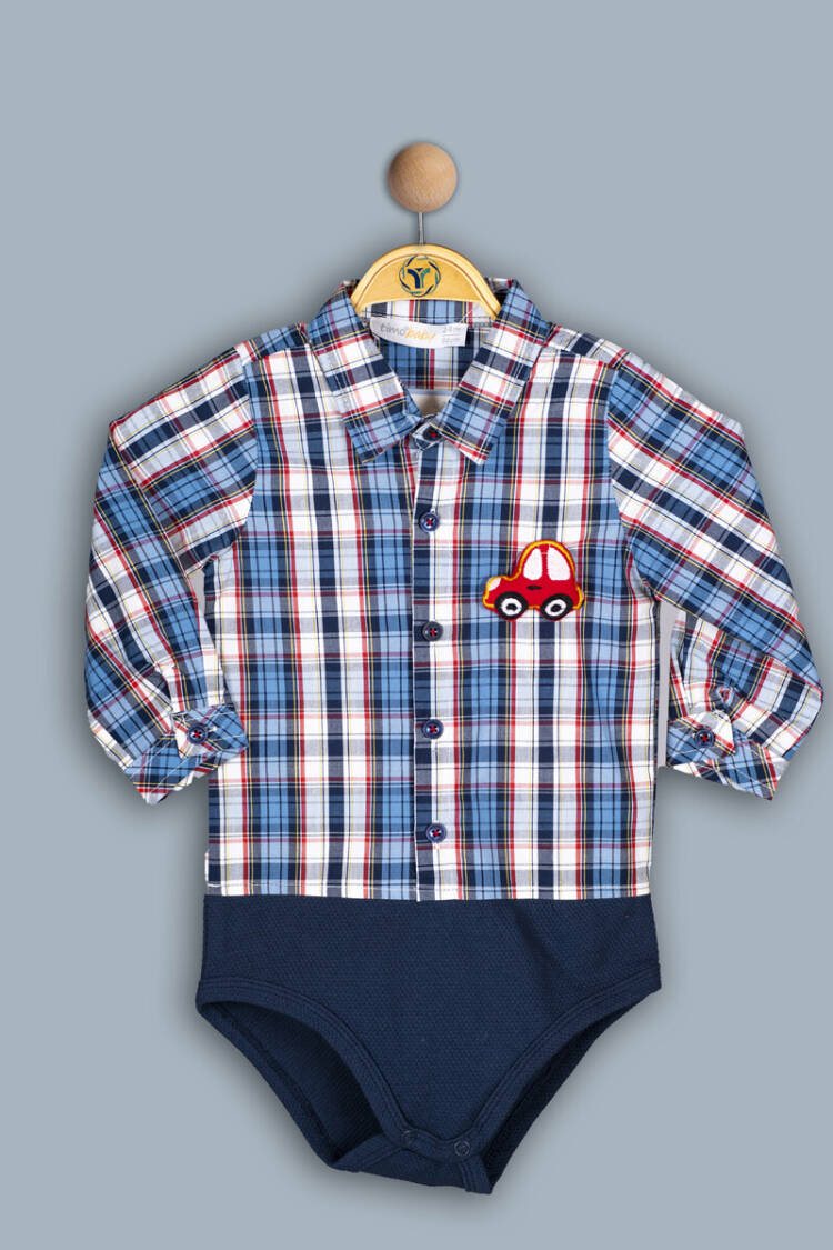Wholesale Baby Boy Plaid Bodysuit 6-24M - Brand: Timo - Kids & Baby Clothes Wholesale - Globality Store