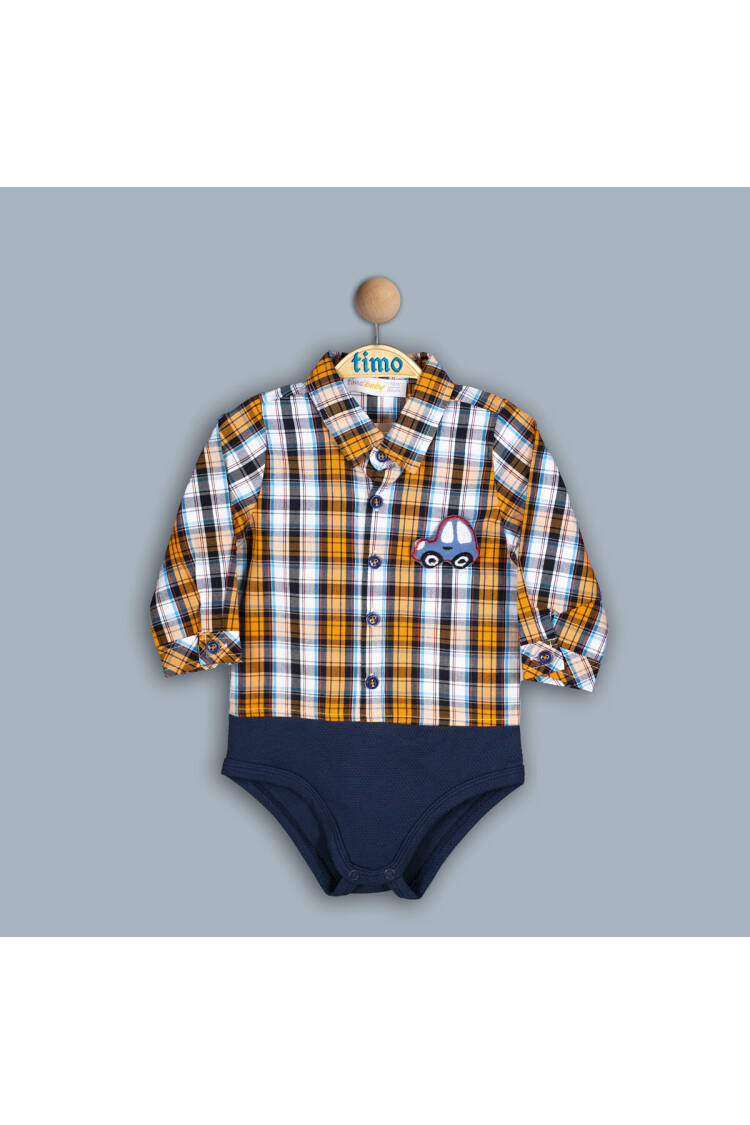 Wholesale Baby Boy Plaid Bodysuit 6-24M - Brand: Timo - Kids & Baby Clothes Wholesale - Globality Store