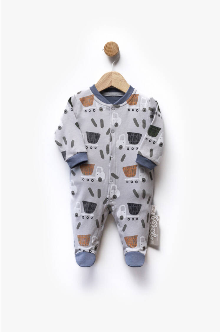 Wholesale Baby Boy Printed Jumpsuit 0-6M - Brand: Flexi Baby - Kids & Baby Clothes Wholesale - Globality Store