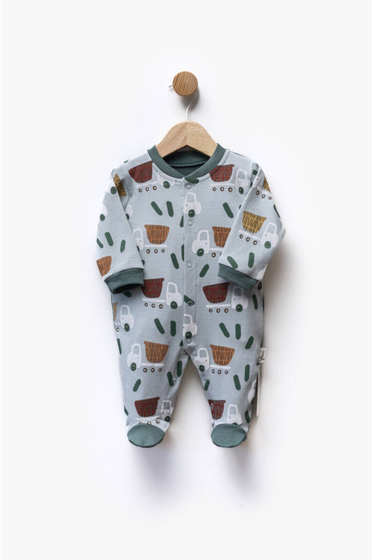Wholesale Baby Boy Printed Jumpsuit 0-6M - Brand: Flexi Baby - Kids & Baby Clothes Wholesale - Globality Store