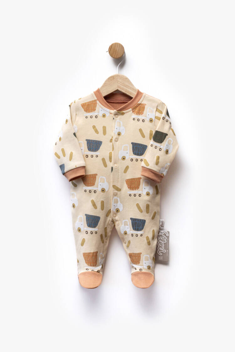Wholesale Baby Boy Printed Jumpsuit 0-6M - Brand: Flexi Baby - Kids & Baby Clothes Wholesale - Globality Store