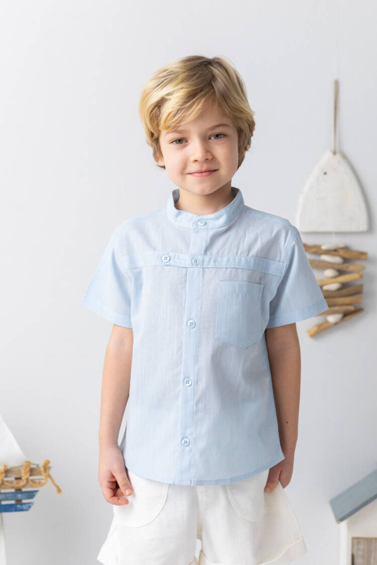 Wholesale Baby Boy Shirt 6-24M - Brand: Mininio - Kids & Baby Clothes Wholesale - Globality Store