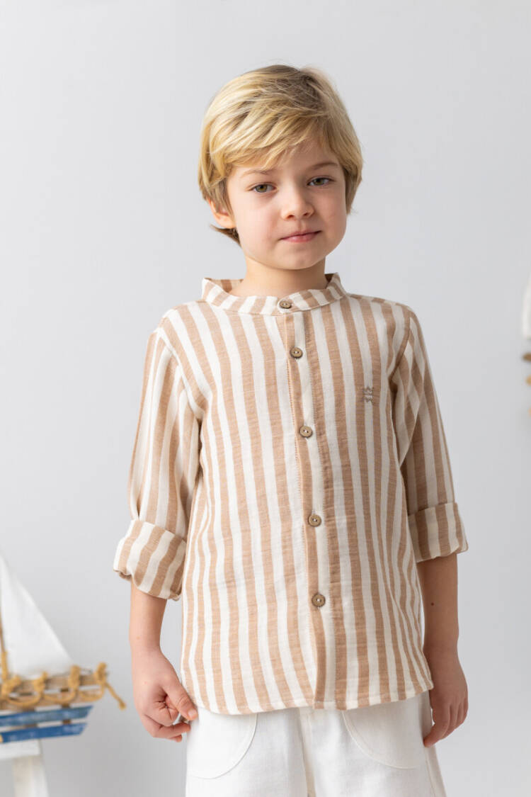 Wholesale Baby Boy Shirt 6-24M - Brand: Mininio - Kids & Baby Clothes Wholesale - Globality Store