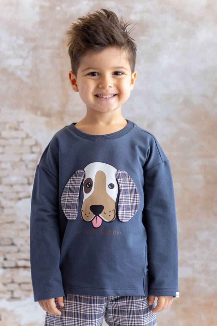 Wholesale Baby Boy Sweatshirt 6-48M - Brand: Mininio - Kids & Baby Clothes Wholesale - Globality Store