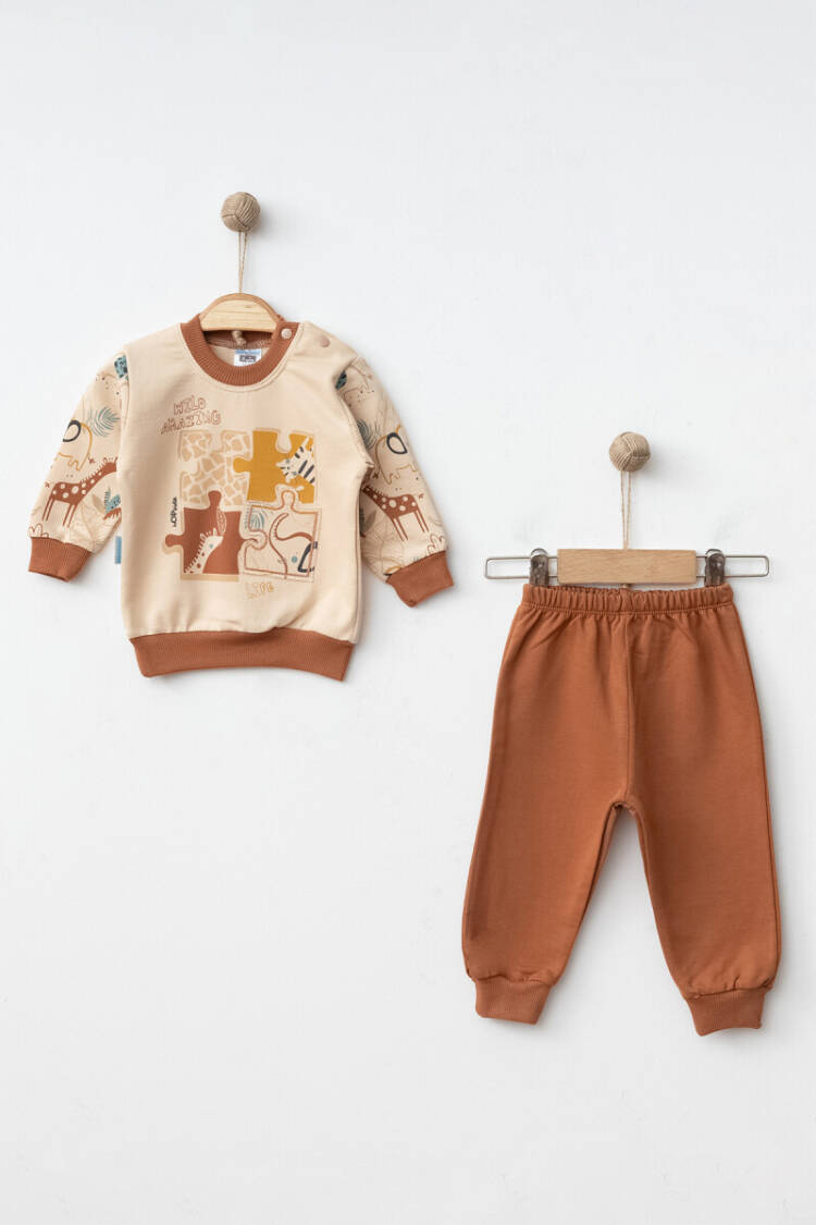 Wholesale Baby Boy Tracksuit 3-9M - Brand: Hoppidik - Kids & Baby Clothes Wholesale - Globality Store