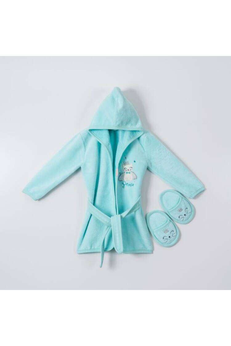 Wholesale Baby Boys 2-Piece Bathrobe Set with Slipper 1-4Y - Brand: Ramel Kids - Kids & Baby Clothes Wholesale - Globality Store