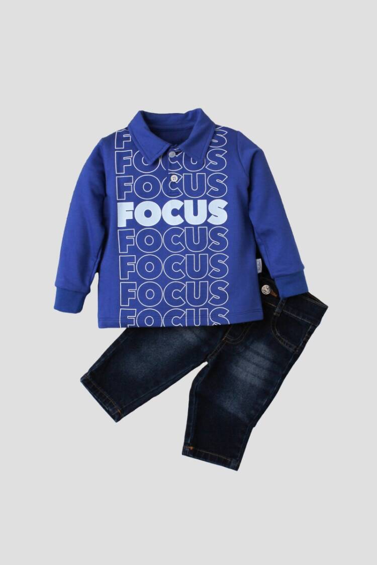 Wholesale Baby Boys 2-Piece Long Sleeve T-Shirt and Denim Pants 9-24M - Brand: Kidexs - Kids & Baby Clothes Wholesale - Globality Store