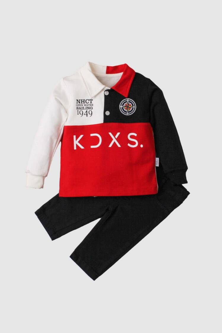 Wholesale Baby Boys 2-Piece Long Sleeve T-Shirt and Pants 9-24M - Brand: Kidexs - Kids & Baby Clothes Wholesale - Globality Store