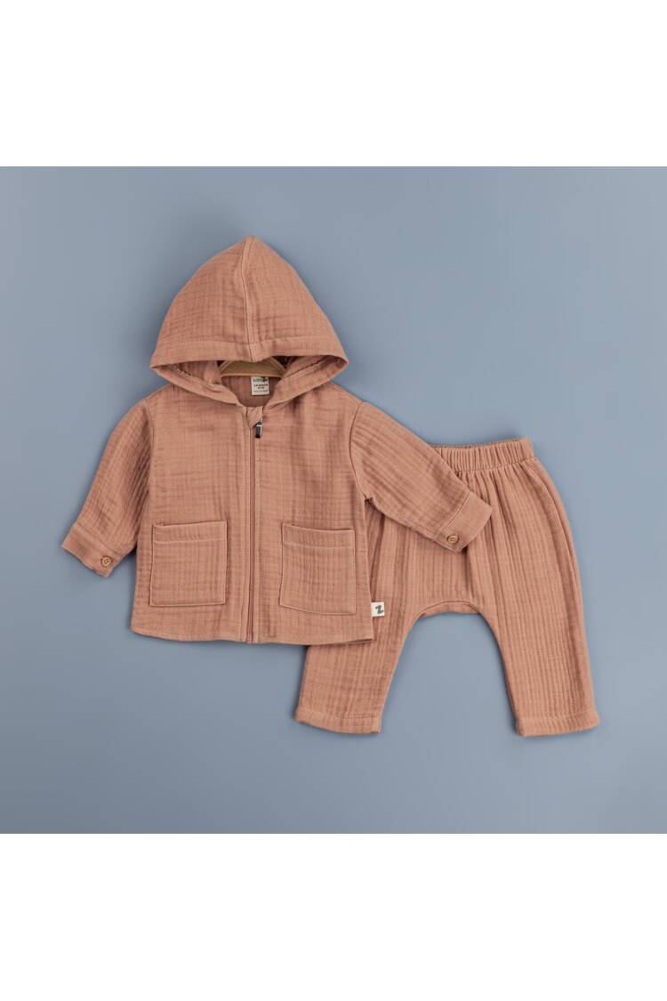 Wholesale Baby Boys 2-Piece Muslin Set With Cardigan 6-24M - Brand: BabyZ - Kids & Baby Clothes Wholesale - Globality Store