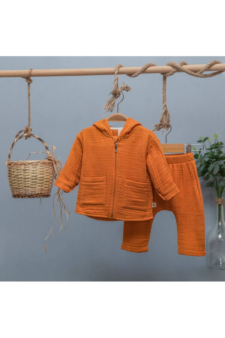 Wholesale Baby Boys 2-Piece Muslin Set With Cardigan 6-24M - Brand: BabyZ - Kids & Baby Clothes Wholesale - Globality Store