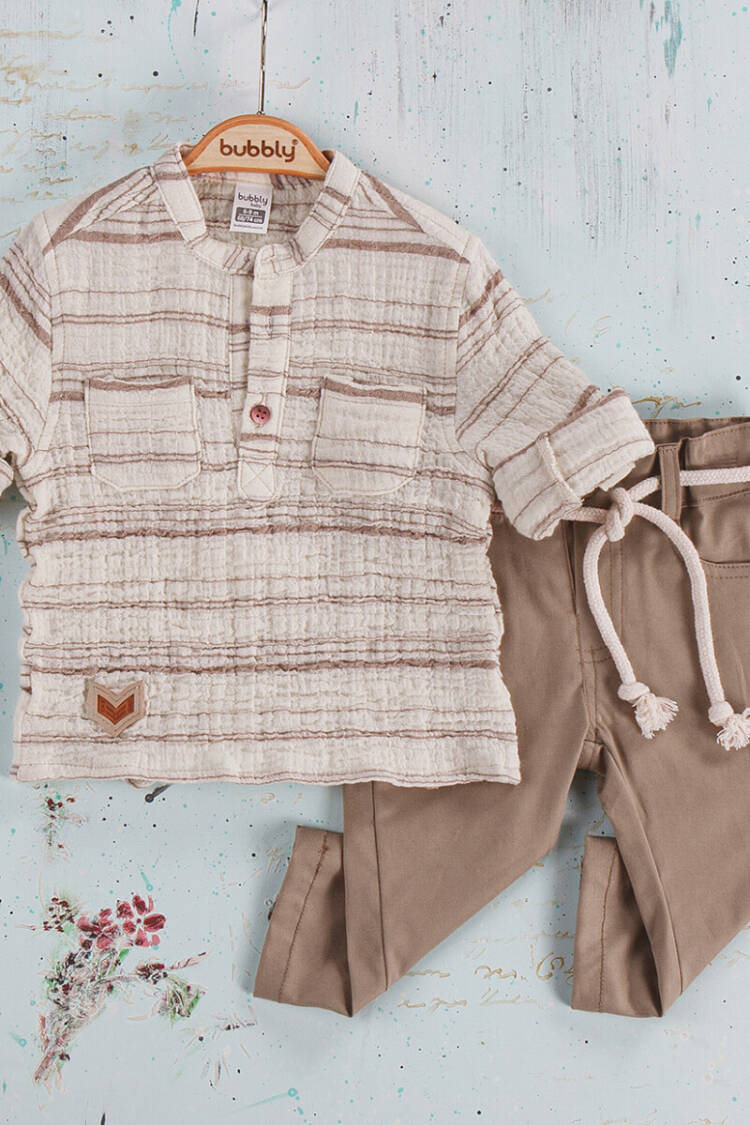 Wholesale Baby Boys 2-Piece Pants And Shirt Set 6-24M - Brand: Bubbly - Kids & Baby Clothes Wholesale - Globality Store