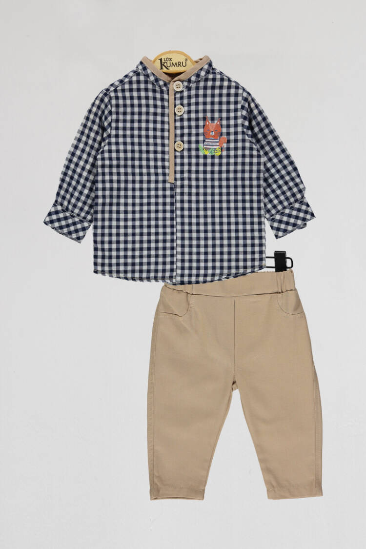 Wholesale Baby Boys 2-Piece Shirt and Pants Set 6-18M - Brand: Kumru Bebe - Kids & Baby Clothes Wholesale - Globality Store