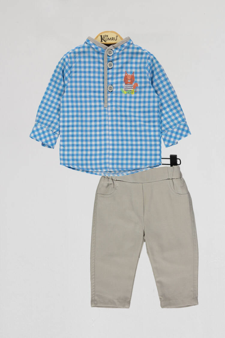 Wholesale Baby Boys 2-Piece Shirt and Pants Set 6-18M - Brand: Kumru Bebe - Kids & Baby Clothes Wholesale - Globality Store