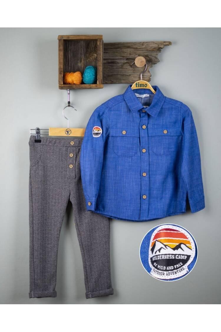 Wholesale Baby Boys 2-Piece Shirt and Pants Set 6-24M - Brand: Timo - Kids & Baby Clothes Wholesale - Globality Store