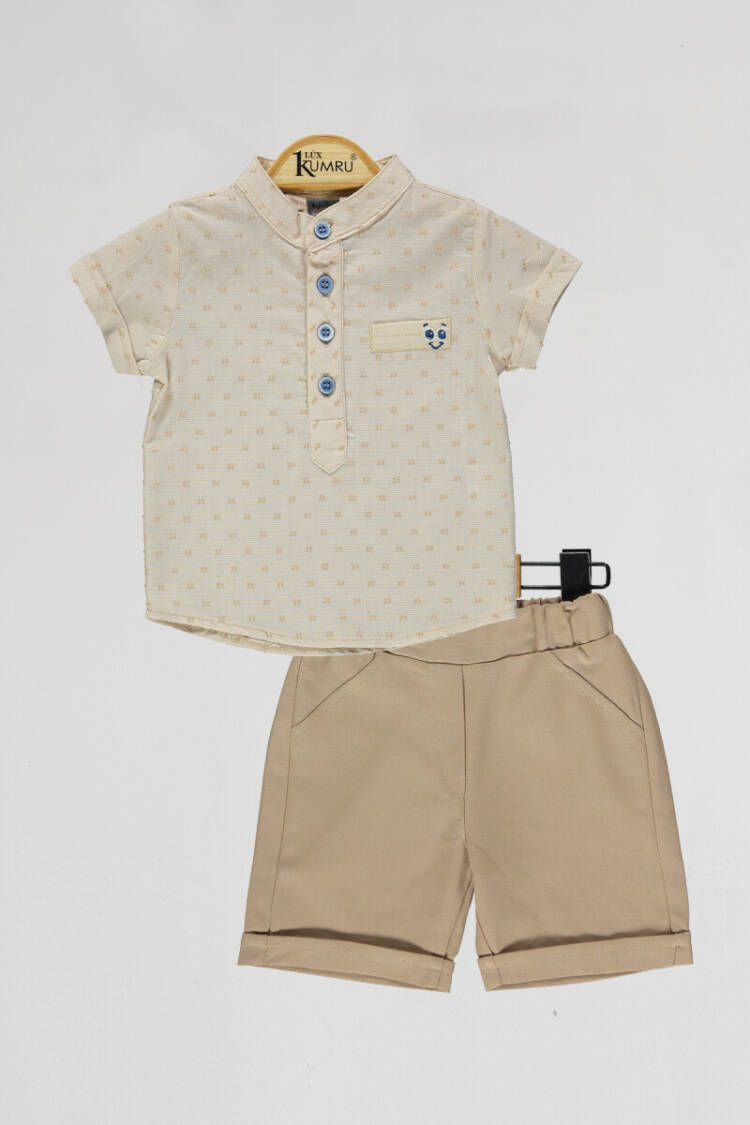 Wholesale Baby Boys 2-Piece Shirt and Shorts 6-18M - Brand: Kumru Bebe - Kids & Baby Clothes Wholesale - Globality Store