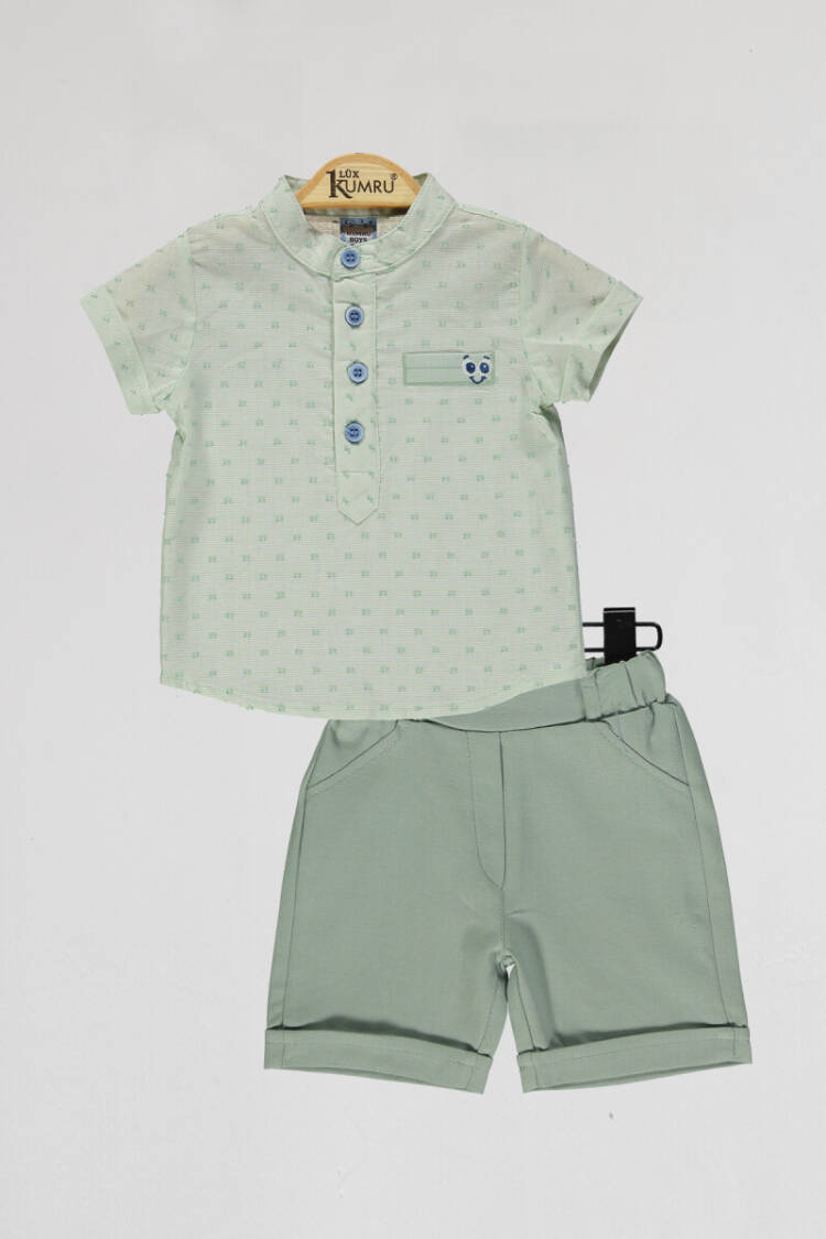 Wholesale Baby Boys 2-Piece Shirt and Shorts 6-18M - Brand: Kumru Bebe - Kids & Baby Clothes Wholesale - Globality Store