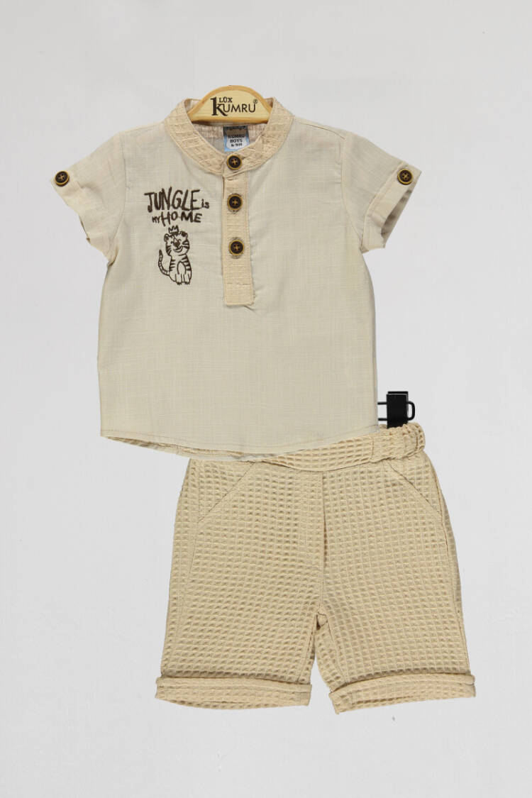 Wholesale Baby Boys 2-Piece Shirts and Short Set 6-18M - Brand: Kumru Bebe - Kids & Baby Clothes Wholesale - Globality Store