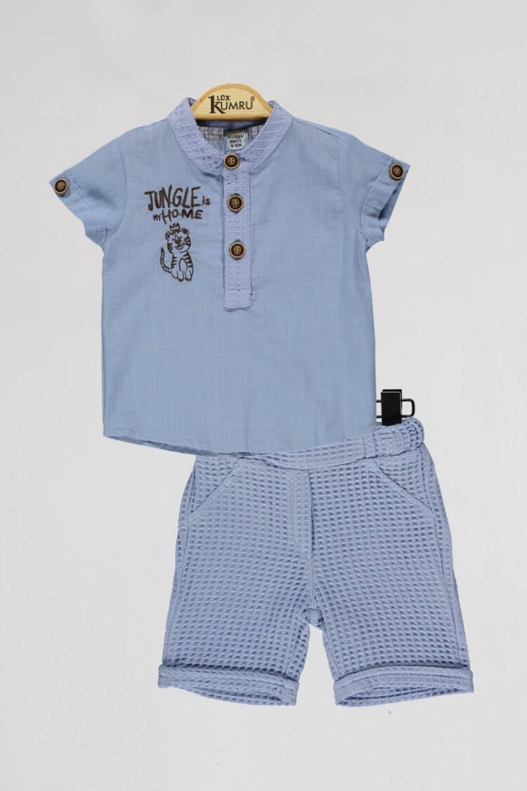 Wholesale Baby Boys 2-Piece Shirts and Short Set 6-18M - Brand: Kumru Bebe - Kids & Baby Clothes Wholesale - Globality Store