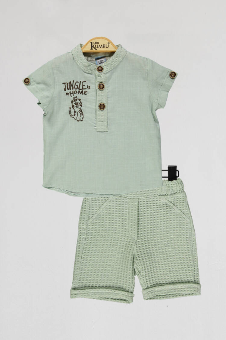 Wholesale Baby Boys 2-Piece Shirts and Short Set 6-18M - Brand: Kumru Bebe - Kids & Baby Clothes Wholesale - Globality Store