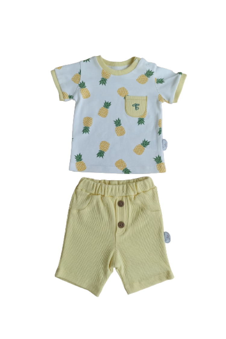 Wholesale Baby Boys 2-Piece T-shirt and Shorts set 3-12M - Brand: Tomuycuk - Kids & Baby Clothes Wholesale - Globality Store