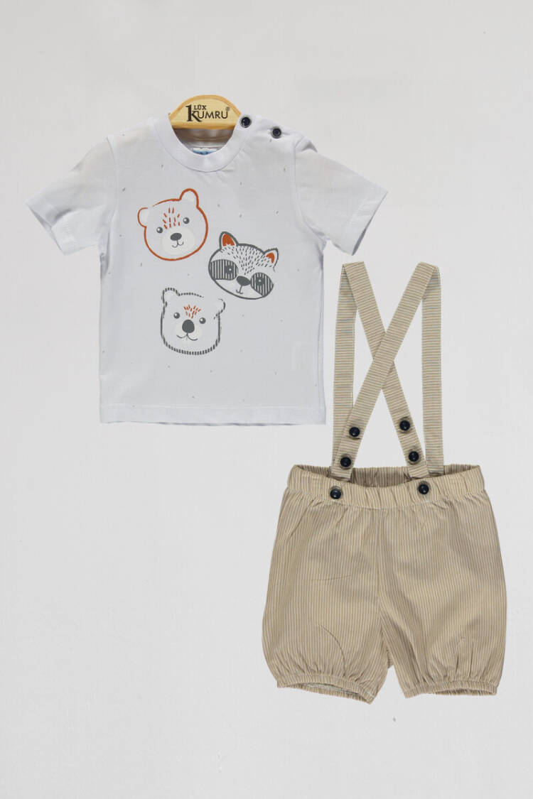 Wholesale Baby Boys 2-Piece T-Shirt and Shorts Set 6-18M - Brand: Kumru Bebe - Kids & Baby Clothes Wholesale - Globality Store